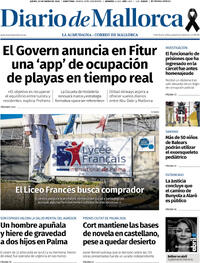 Portada Diario de Mallorca 2026-01-22