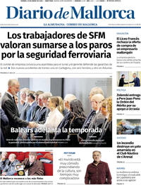 Portada Diario de Mallorca 2026-01-23