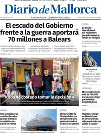 Portada Diario de Mallorca 2026-03-24