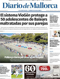 Portada Diario de Mallorca 2026-08-24