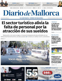 Portada Diario de Mallorca 2026-05-25