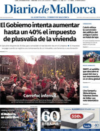 Portada Diario de Mallorca 2026-01-26