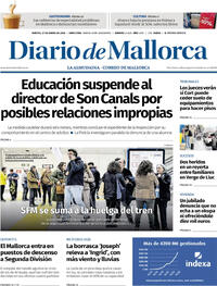 Portada Diario de Mallorca 2026-01-27