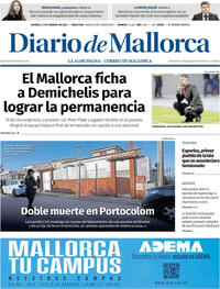 Portada Diario de Mallorca 2026-02-27