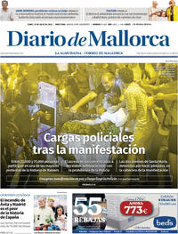 Portada Diario de Mallorca 2026-07-27