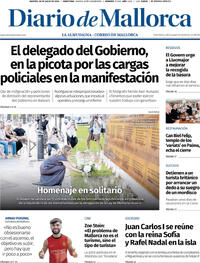 Portada Diario de Mallorca 2026-07-28