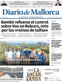 Portada Diario de Mallorca 2026-05-29