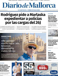 Portada Diario de Mallorca 2026-07-31