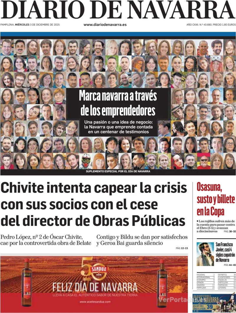 Portada Hoy 2025-12-03