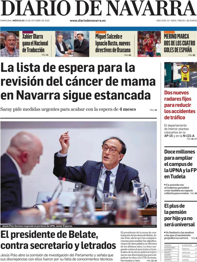 Portada Hoy 2025-10-15