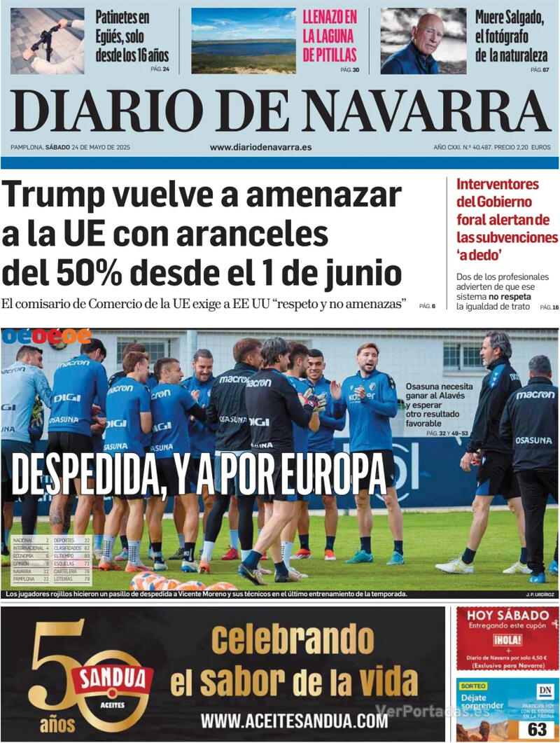 Portada Hoy 2025-05-24