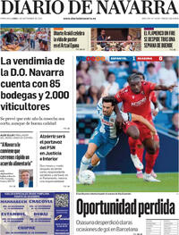 Portada Diario de Navarra 2025-09-01