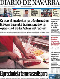 Portada Diario de Navarra 2025-10-01