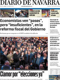 Portada Diario de Navarra 2025-12-01