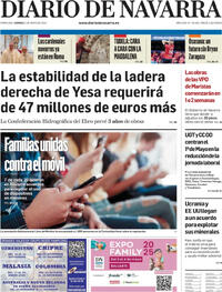 Portada periódico Diario de Navarra