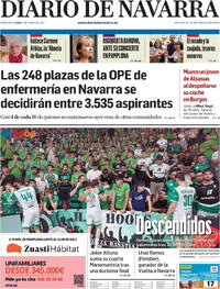 Portada Diario de Navarra 2025-06-02