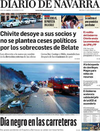 Portada Diario de Navarra 2025-12-02