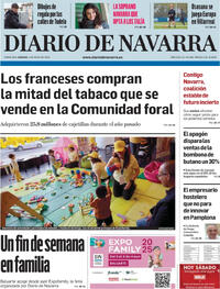 Portada Diario de Navarra 2025-05-03