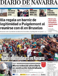 Portada Diario de Navarra 2025-09-03