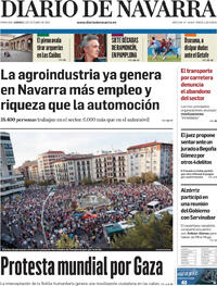 Portada Diario de Navarra 2025-10-03