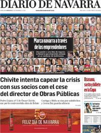 Portada Diario de Navarra 2025-12-03