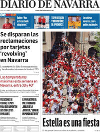 Portada Diario de Navarra 2025-08-04