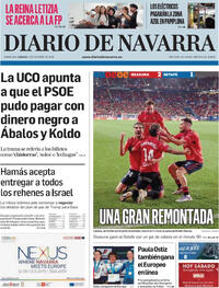 Portada Diario de Navarra 2025-10-04