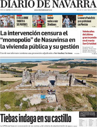 Portada periódico Diario de Navarra
