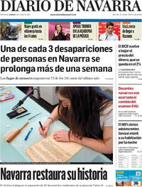 Portada Diario de Navarra 2025-06-06