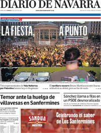Portada Diario de Navarra 2025-07-06