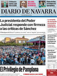 Portada Diario de Navarra 2025-09-06