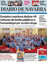 Portada Diario de Navarra 2025-06-07