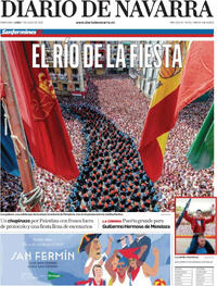 Portada periódico Diario de Navarra