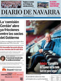 Portada Diario de Navarra 2025-09-07