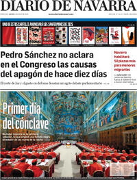 Portada periódico Diario de Navarra