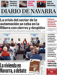 Portada Diario de Navarra 2025-11-08