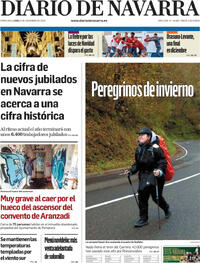 Portada Diario de Navarra 2025-12-08