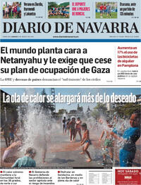 Portada Diario de Navarra 2025-08-09