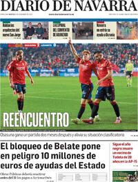 Portada Diario de Navarra 2025-12-09