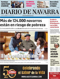 Portada periódico Diario de Navarra