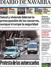 Portada Diario de Navarra 2025-12-10
