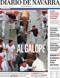 Portada Diario de Navarra 2025-07-11