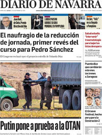 Portada Diario de Navarra 2025-09-11