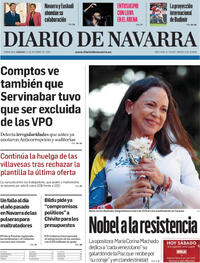 Portada Diario de Navarra 2025-10-11