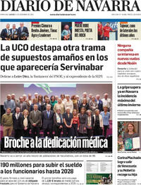 Portada Diario de Navarra 2025-12-11