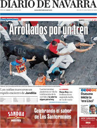 Portada Diario de Navarra 2025-07-12