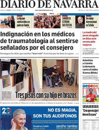 Portada Diario de Navarra 2025-09-12