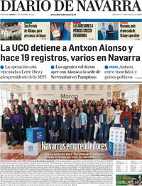 Portada Diario de Navarra 2025-12-12