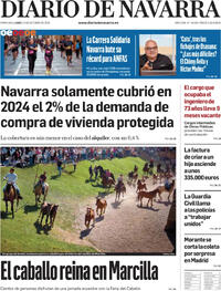 Portada Diario de Navarra 2025-10-13