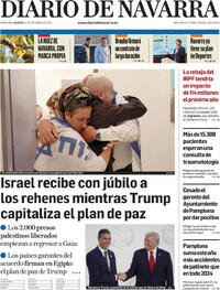 Portada Diario de Navarra 2025-10-14